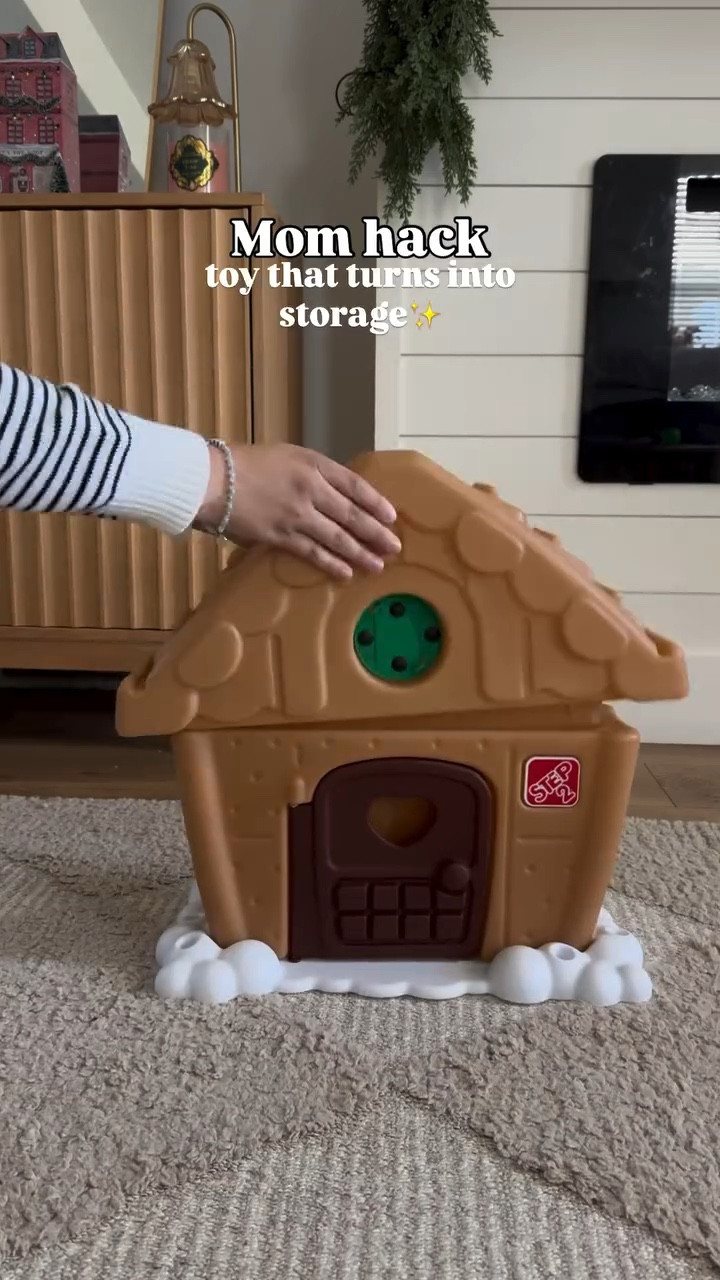 First gingerbread house✨ 
Toy that also acts as a storage👌

Comment “house” and I’ll send you a 🔗✨
