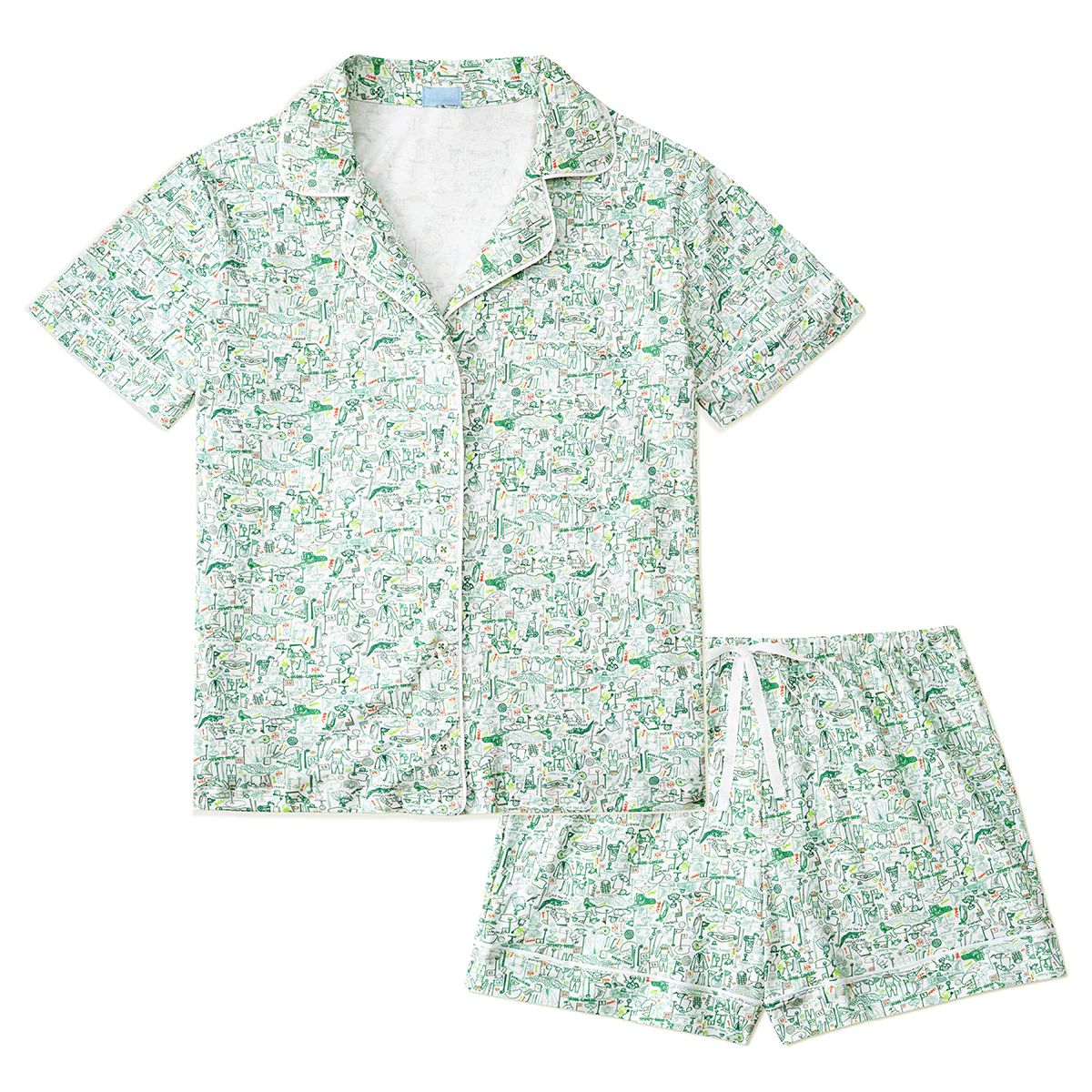 Golf Women’s Button Front Short Pajama Set | Joy Street Kids LLC