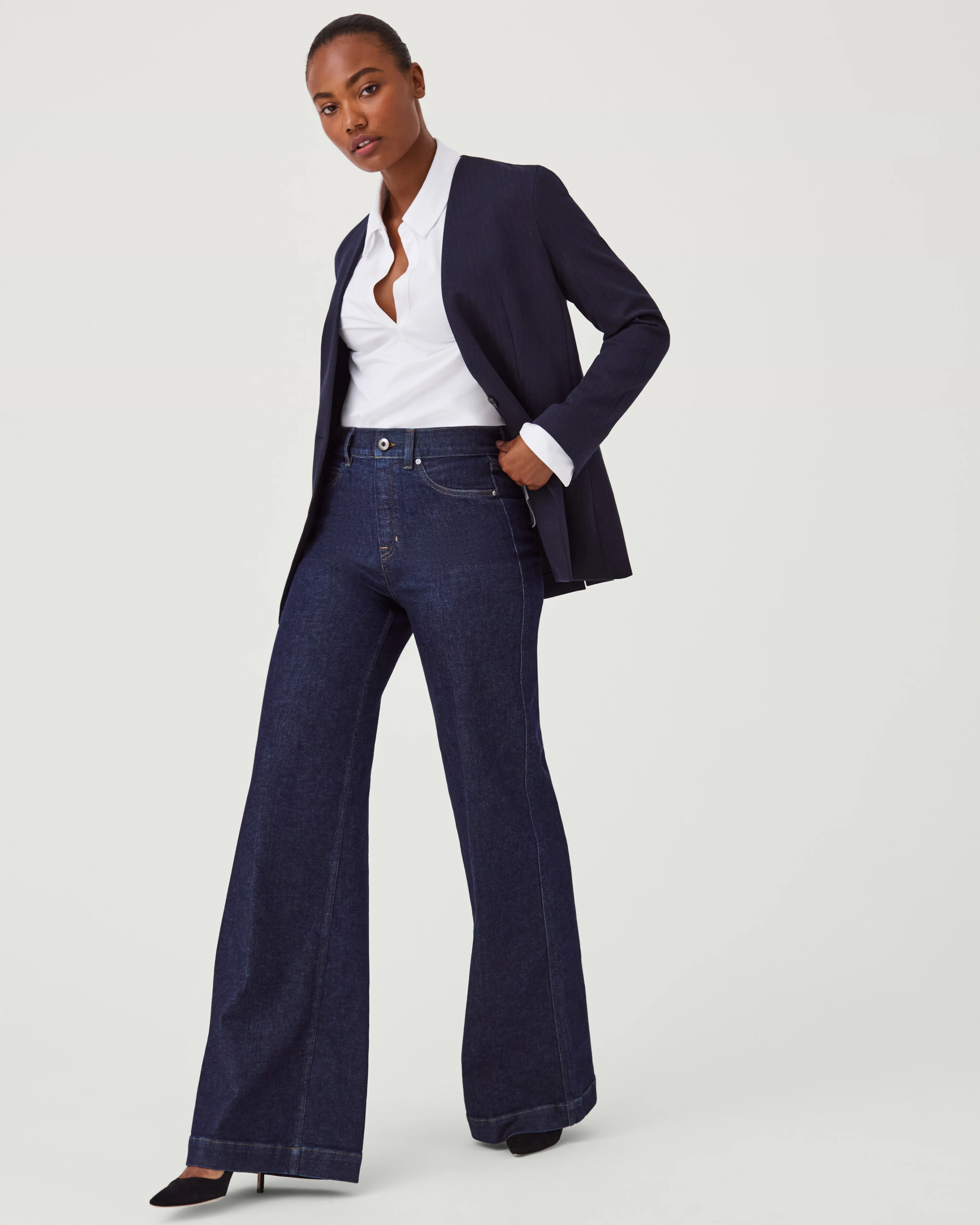 Wide Leg Jeans, Raw Indigo | Spanx