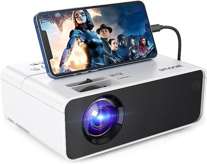 Movie Projector, SMOENT 1080P HD Projector 7500L Home Projector Video TV Projector Mini Portable ... | Amazon (US)