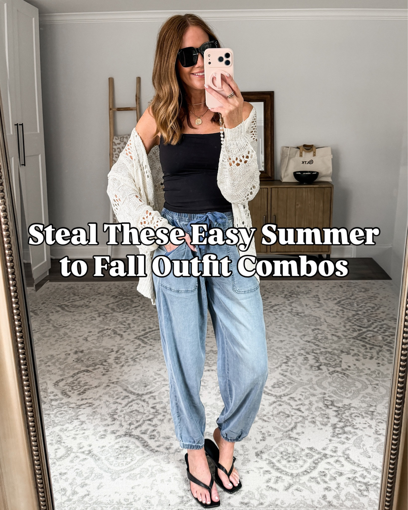 The hardest season to get dressed for? RIGHT NOW. 👏

It’s still hot, you’re mentally ready for fall, and somehow nothing in your closet feels quite right. So I’m taking the guesswork out of it with easy summer-to-fall outfit formulas you can copy now and keep wearing as the weather cools. 🤎

Think lightweight layers, relaxed denim, cargo pants, easy joggers, transitional jackets, simple basics and comfortable shoes—the kind of casual everyday outfits that feel current without trying too hard.

These are my favorite summer to fall transition outfits, elevated casual outfit ideas, everyday mom outfits, transitional fall outfits, casual chic outfits and easy outfit formulas for those I have nothing to wear mornings.

SAVE this for the next time you’re staring at your closet with no idea what to wear.

#SummerToFallOutfits #FallOutfitIdeas #CasualChicStyle #EverydayOutfits #TransitionalStyle

#LTKootd #LTKmomlife #LTKSeasonal