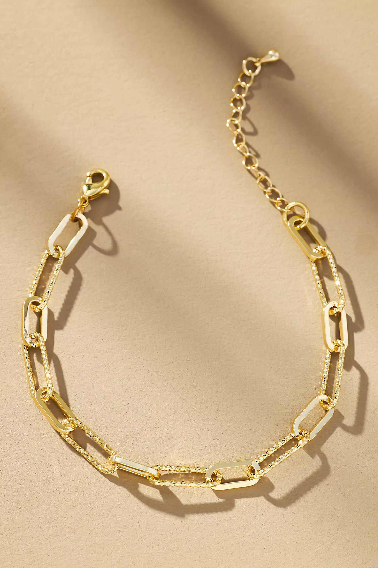 Textured Paperclip Charm Necklace | Anthropologie (US)