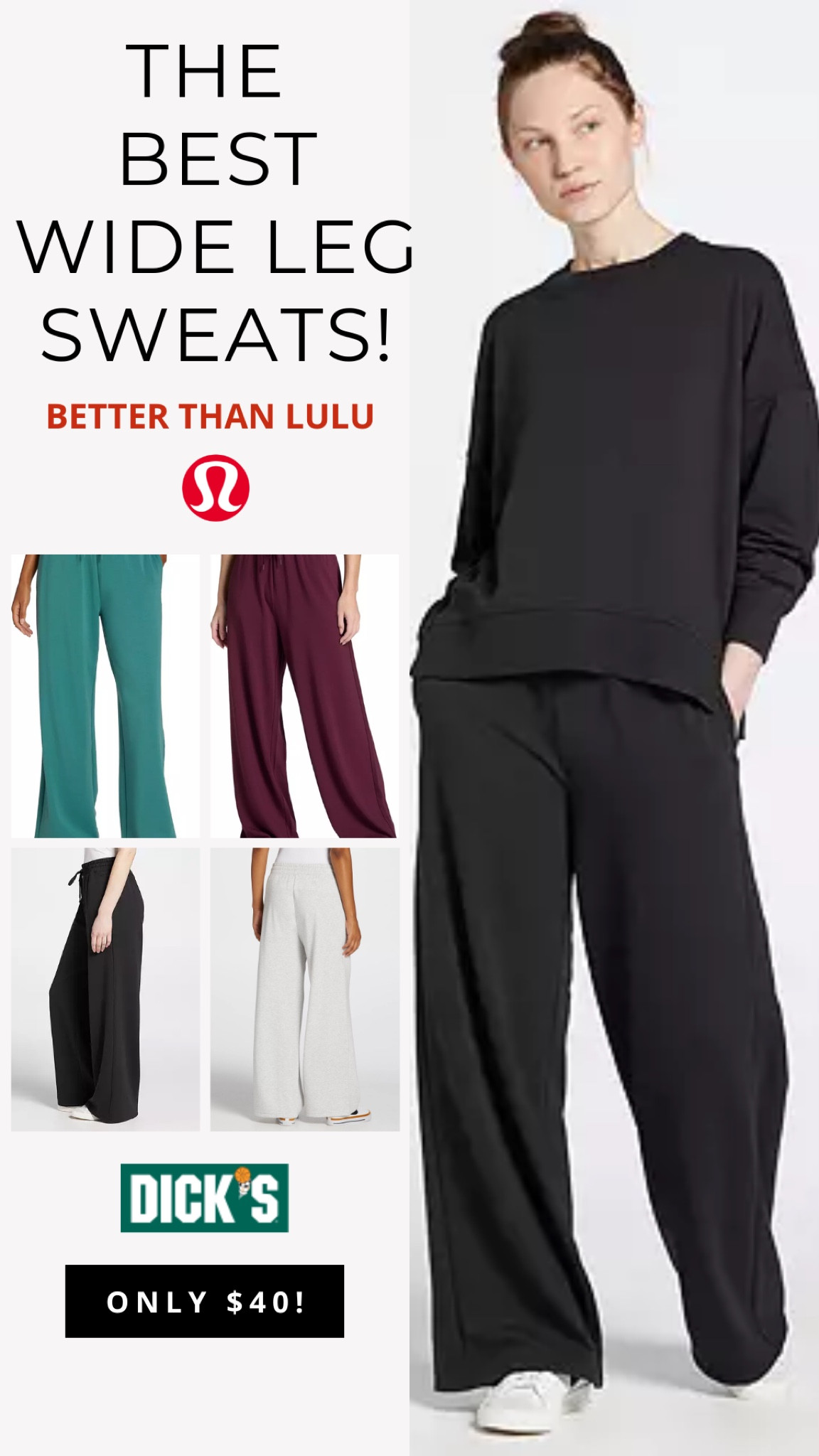 My favorite wide leg sweatpants. Better than lululemon and only $40!

#LTKOver40 #LTKFindsUnder50 #LTKStyleTip