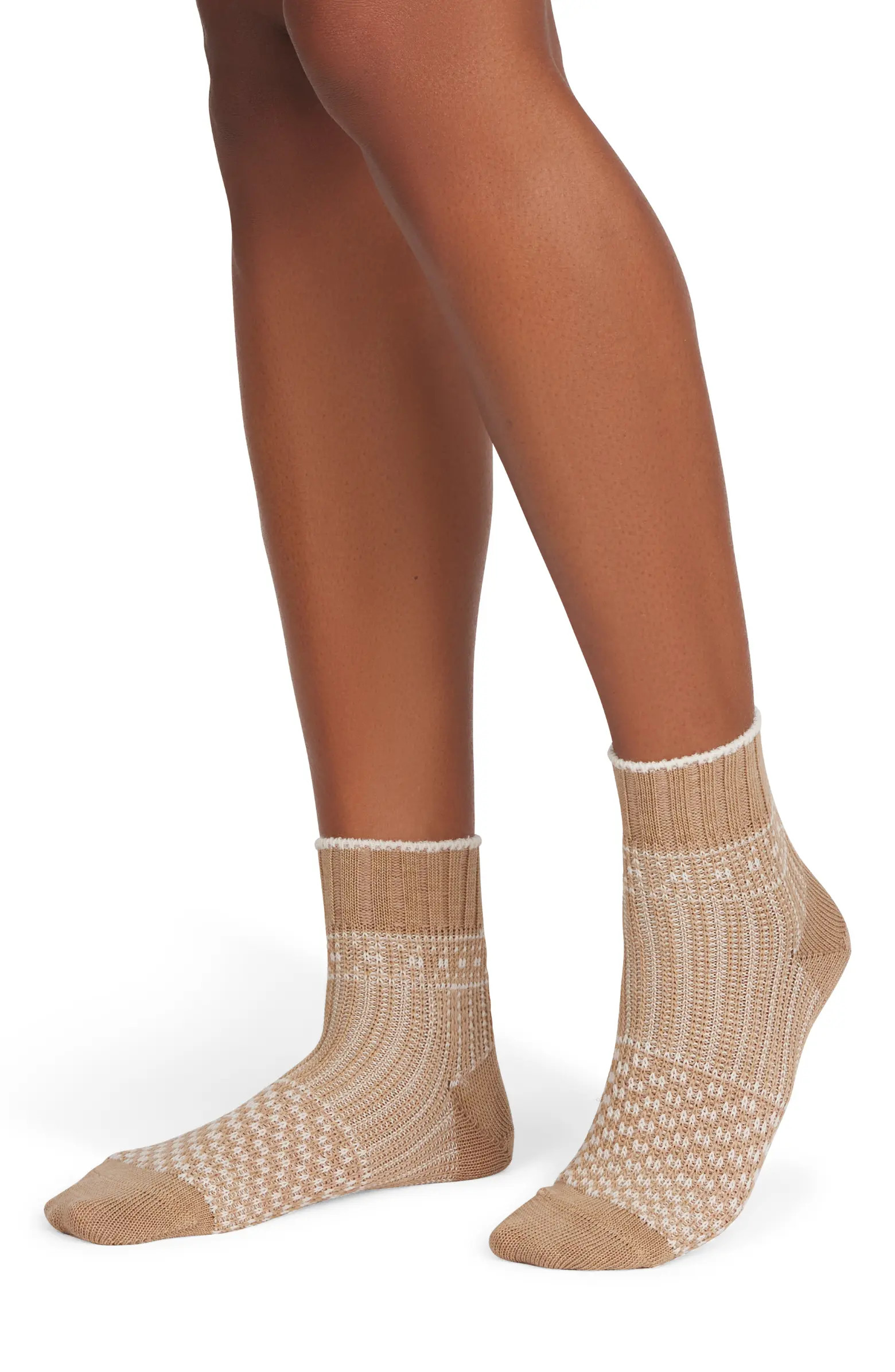 Sweater Knit Merino Wool Blend Quarter Crew Socks | Nordstrom