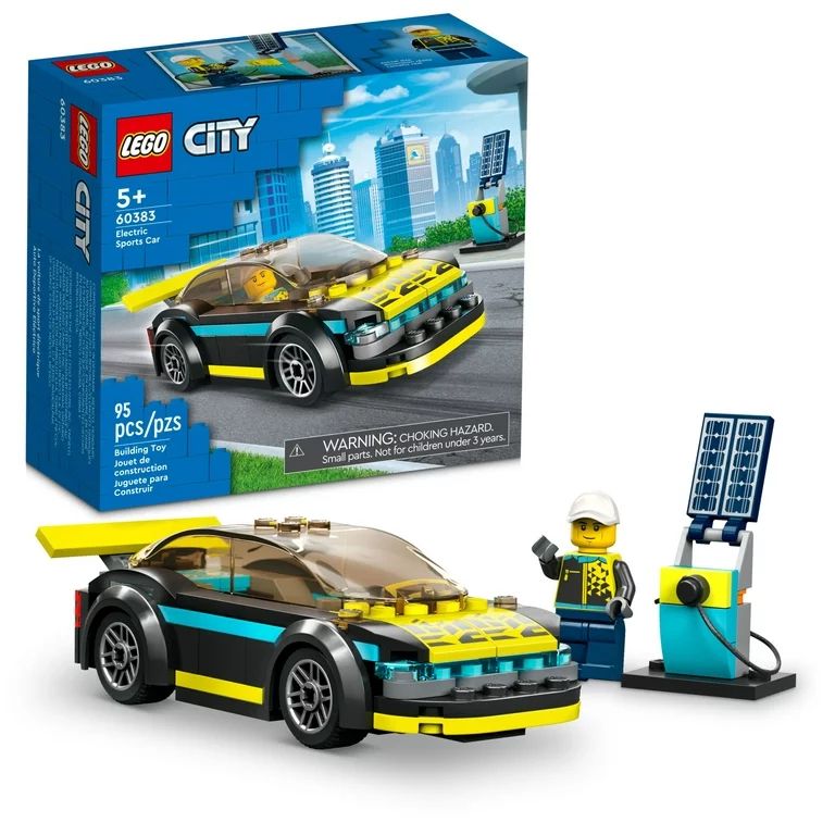 LEGO City Electric Sports Car Building Toy for Kids 60383 | Walmart (US)