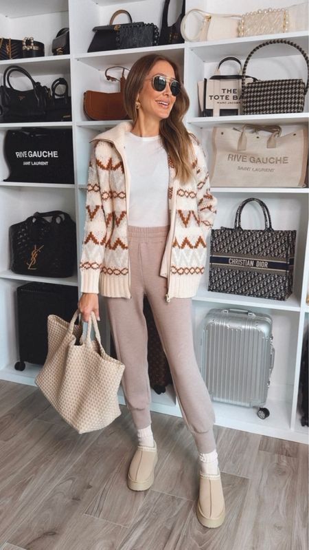 Winter casual outfit idea. Love how comfortable and chic this outfit looks. Everything fits true to size. I am wearing a size small. 

#LTKstyletip #LTKU #LTKSeasonal
