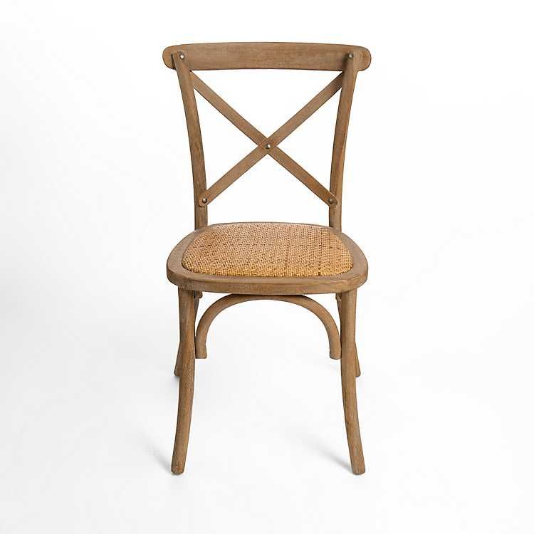 Natural X Frame Cane Seat Dining Chair | Kirkland's Home