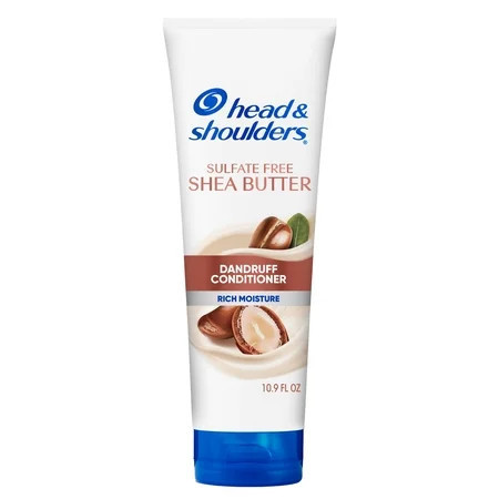 Head and Shoulders Shea Butter Dandruff Conditioner Sulfate-Free Rich Moisture Curly and Coily Hair 10.9 oz | Walmart (US)