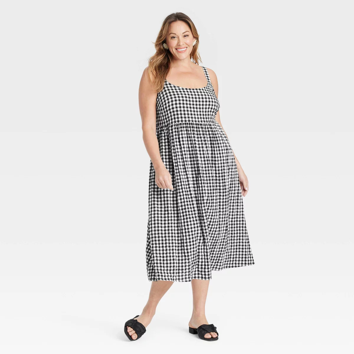 Women's Midi Empire Waist Dress - Ava & Viv™ | Target