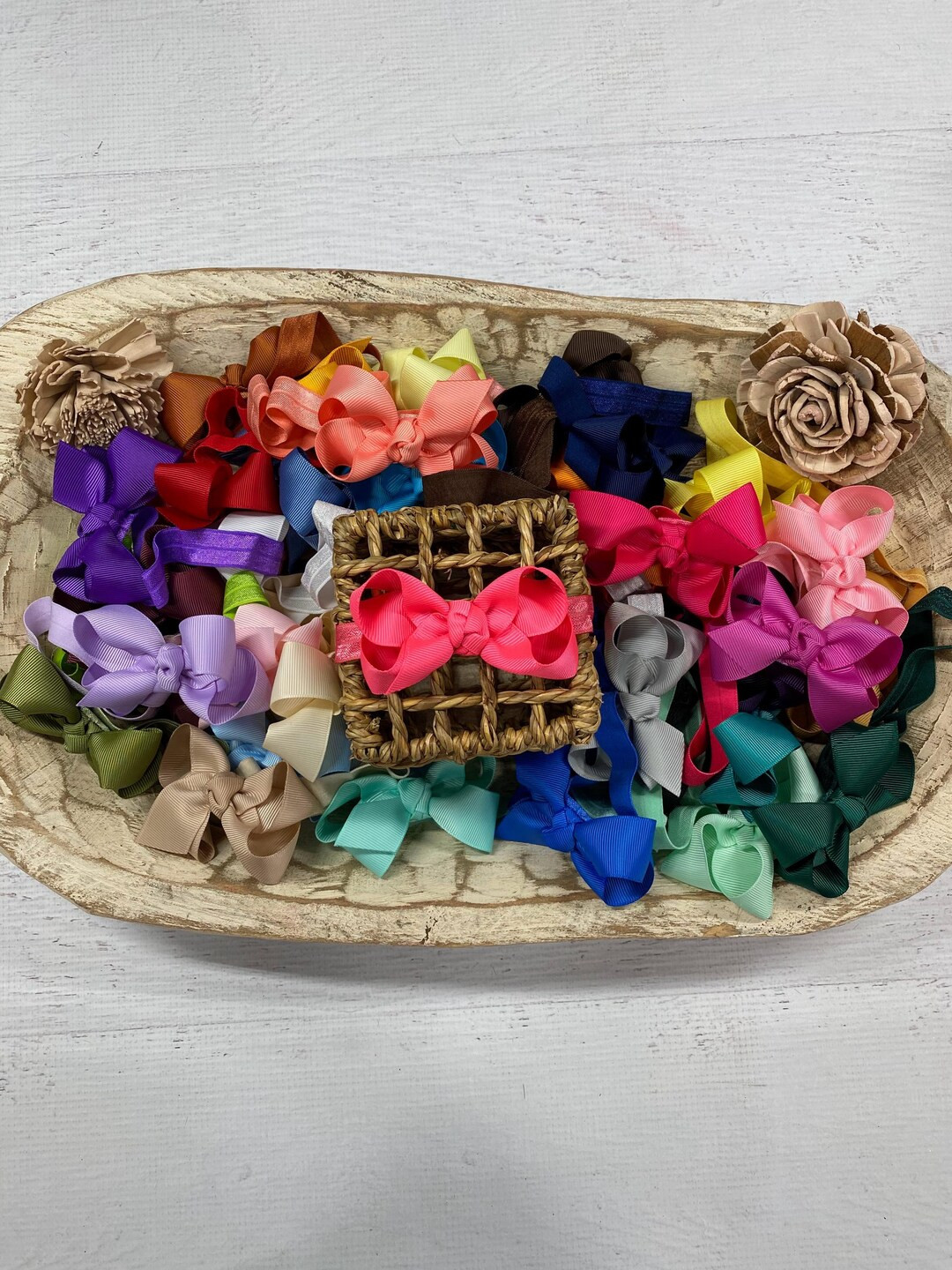 Original Grosgrain Hair Bow - Headband - 3" - Etsy | Etsy (US)