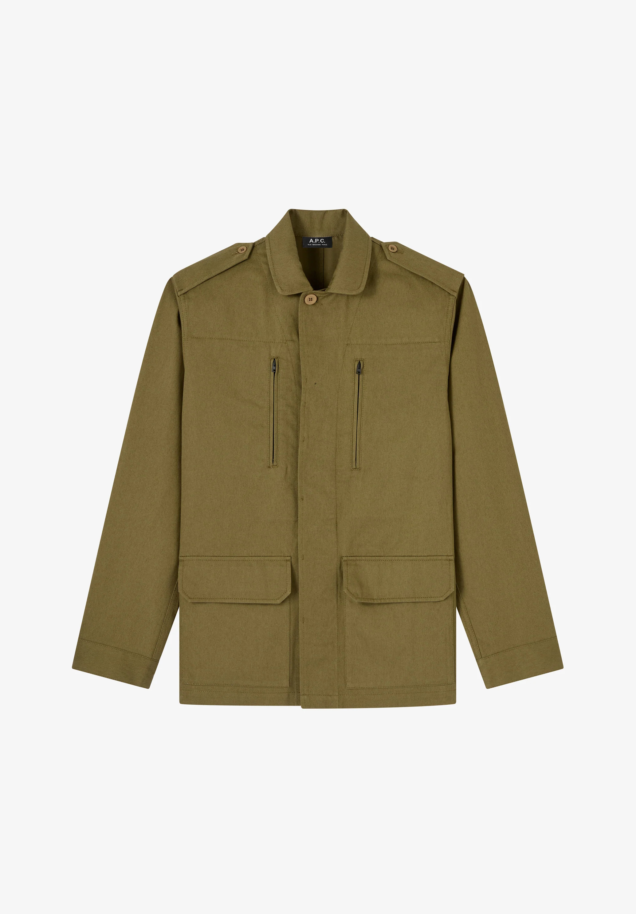 A. P.C. Military-style Jacket S Khaki Green | A.P.C. US