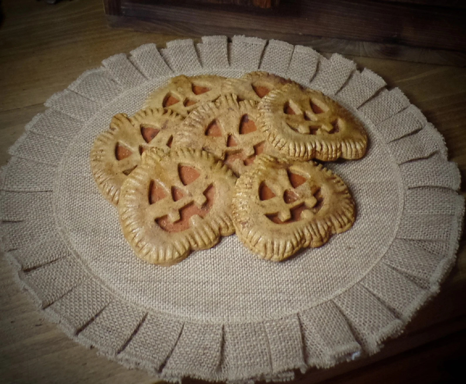Primitive Rustic Farmhouse Faux Jack O Lantern Cookies~halloween Pumpkin Bowl Fillers~pumpkin Fil... | Etsy (US)