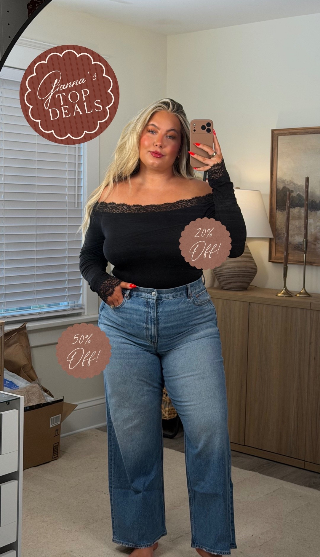 GIANNAS TOP DEALS

XL TOP
18 JEANS

Black Friday deals, big deals, top deals, Amazon deals, Amazon finds, on sale now, shopping  deals, best deals.

#LTKHoliday #LTKGiftGuide #LTKCyberWeek