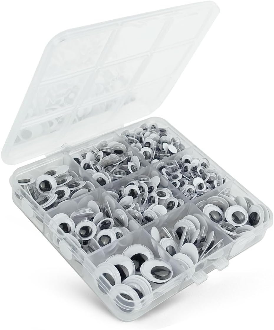 520 Pcs Wiggle Googly Eyes with Self-Adhesive | Amazon (US)