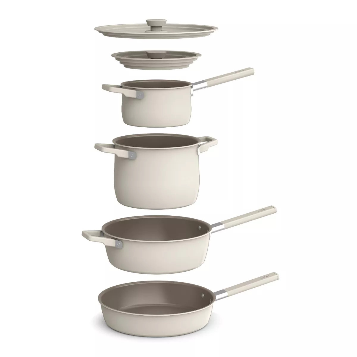 bella 9pc StoreMore Ceramic Nonstick Cookware Set Surf | Target