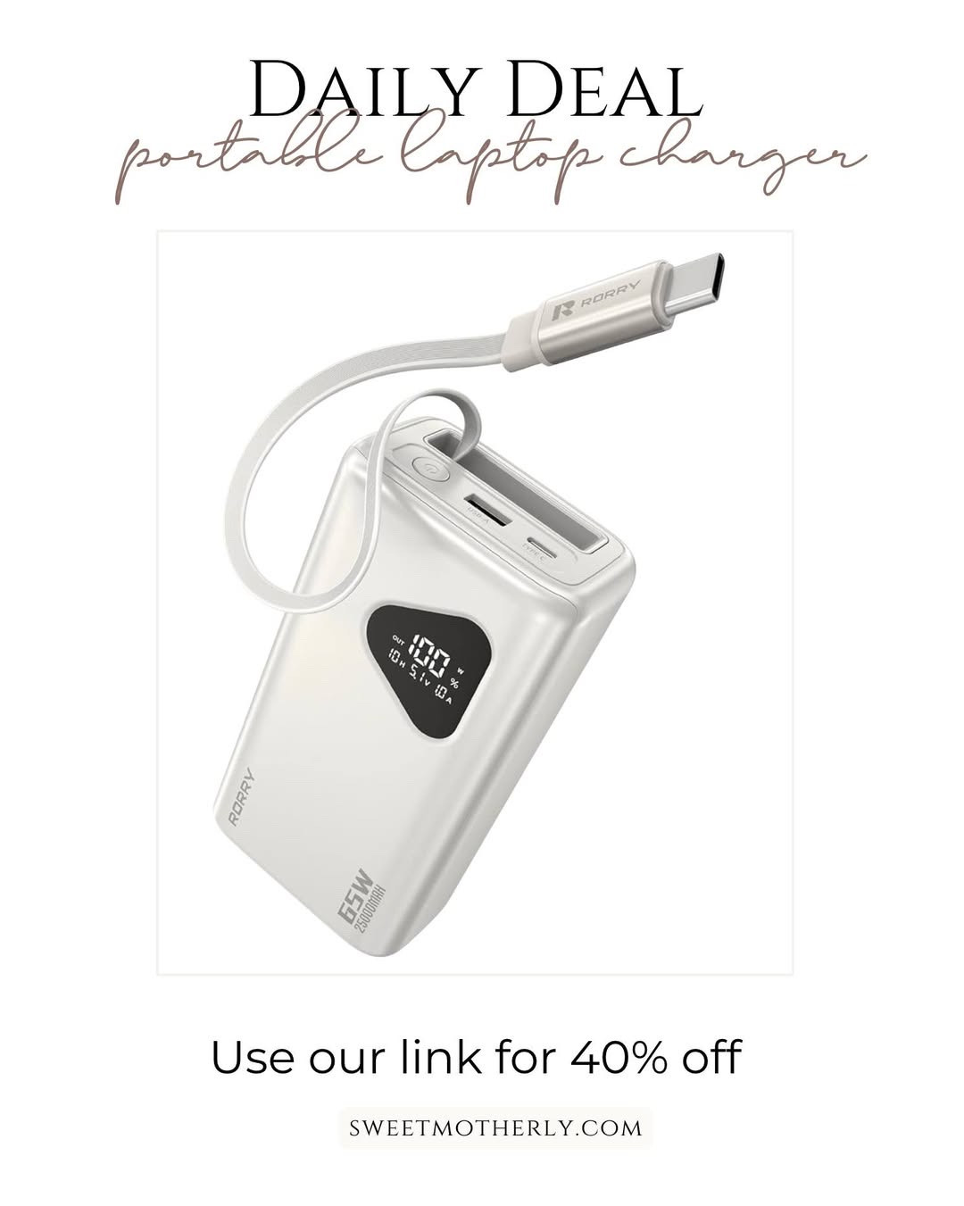 Portable battery charger now on sale!

portable power banks
fast-charging battery packs
slim phone chargers
travel power banks
high-capacity portable chargers
USB-C power banks
wireless portable chargers
compact backup chargers
multi-device charging banks

#LTKSeasonal #LTKSaleAlert