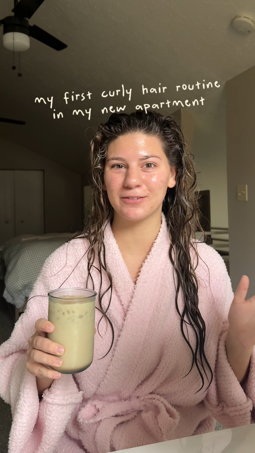 first curly routine in my new apartment!!!