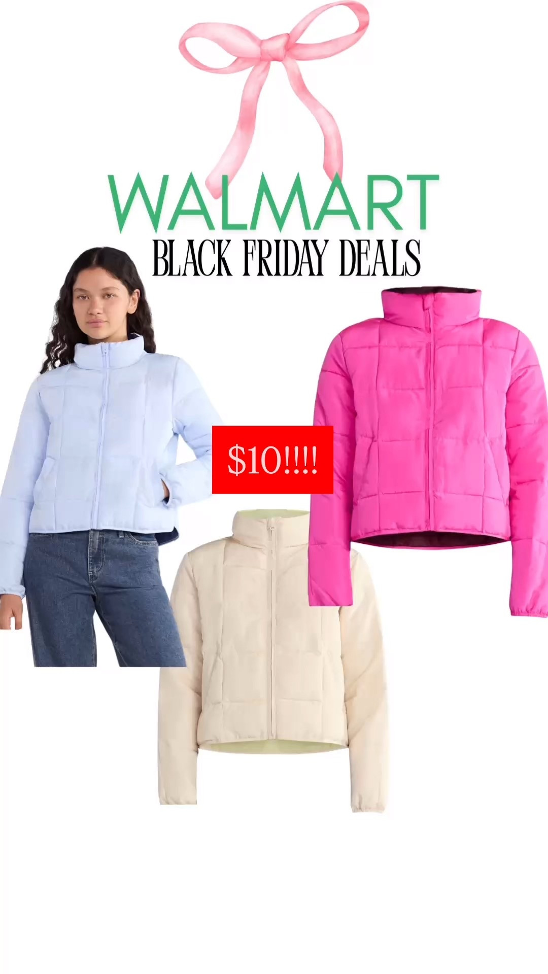 Walmart Black Friday $10 jackets!! 

#LTKHoliday #LTKCyberWeek #LTKGiftGuide