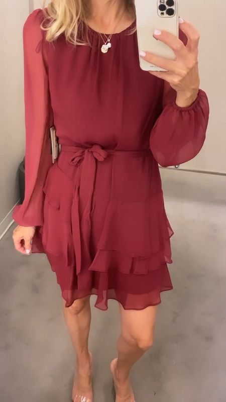 Fall wedding dress option: silky belted long-sleeved shorter dress. Love this color for fall! Also great for a holiday party. Size down one in this. Gretchen in an XS. 




Fall wedding dress
Cocktail party dress
Holiday party dress

#LTKSeasonal #LTKHoliday #LTKparties