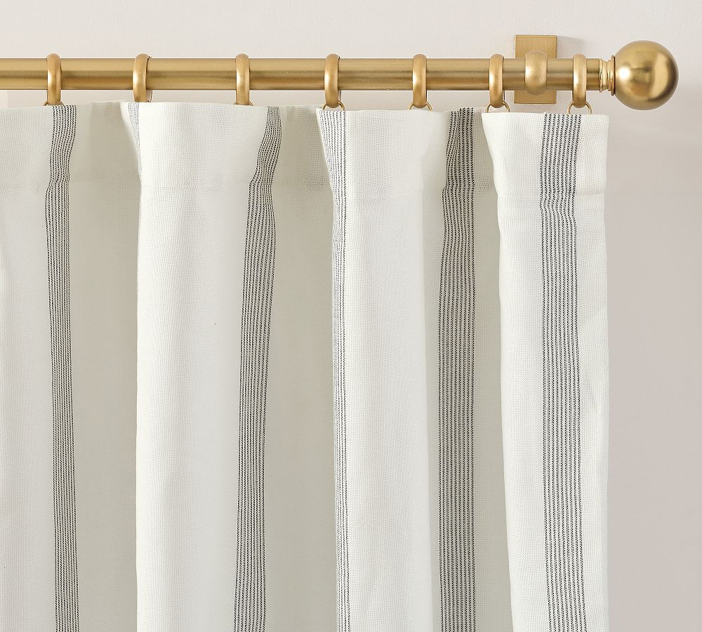 Harbor Striped Blackout Curtain | Pottery Barn (US)