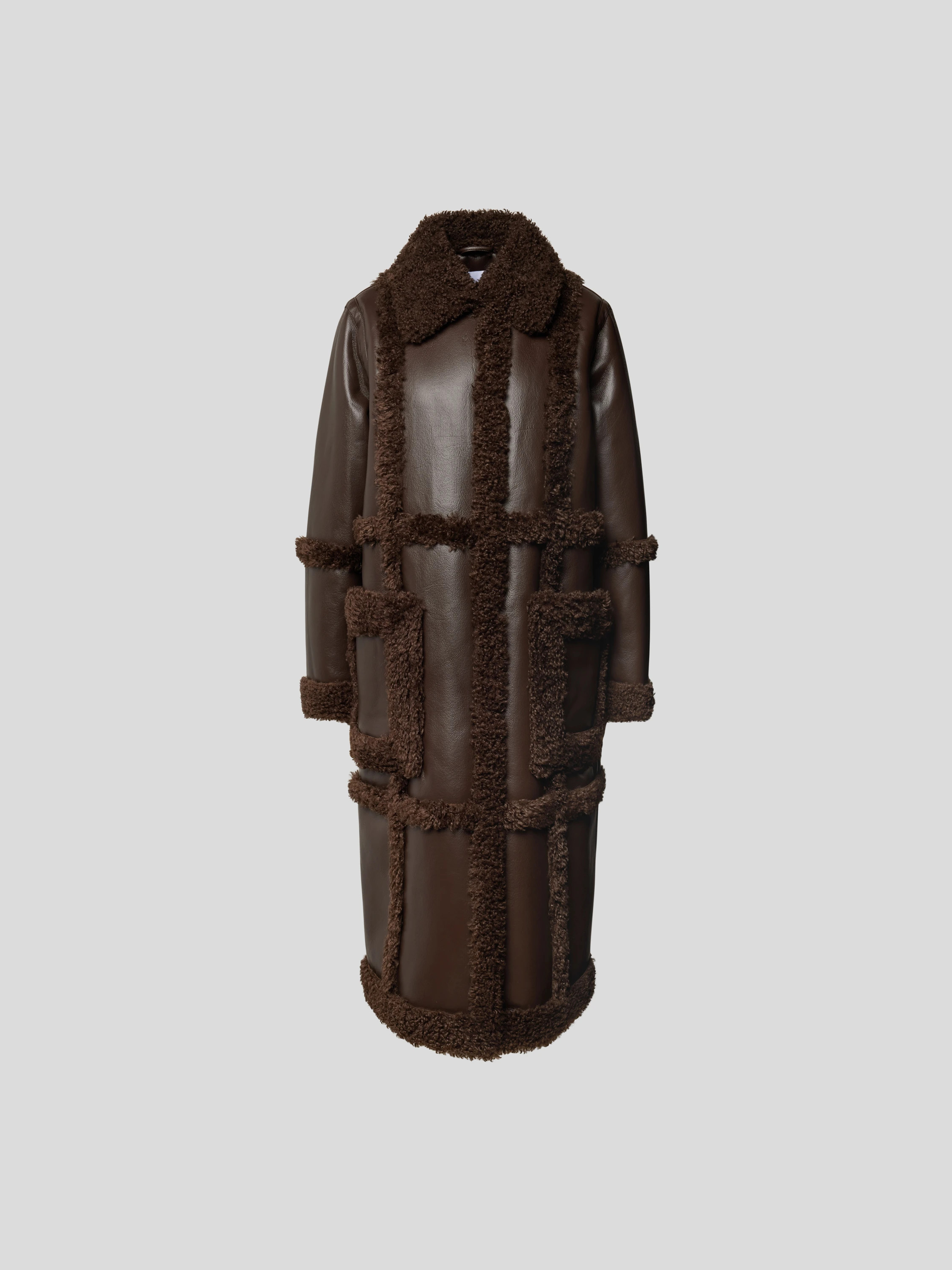 Stand Studio Mantel mit Teddyfellbesatz (dunkelbraun) online kaufen | Peek & Cloppenburg* Düsseldorf DE