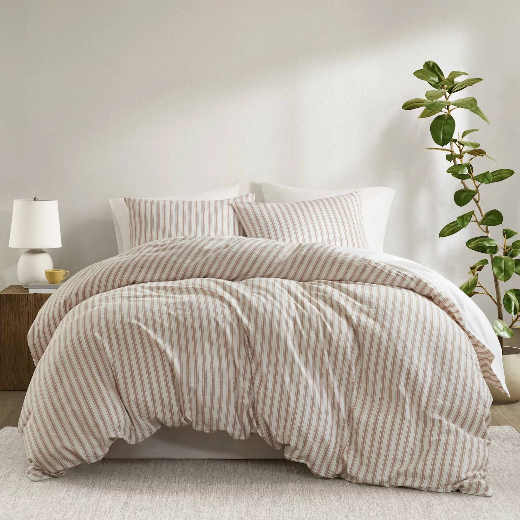 Madison Park Cora 3-pc. Cotton Blend Stripes Duvet Cover Set | Kohl's
