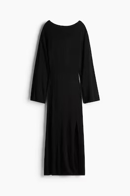 Rib-knit collared dress | H&M (US + CA)