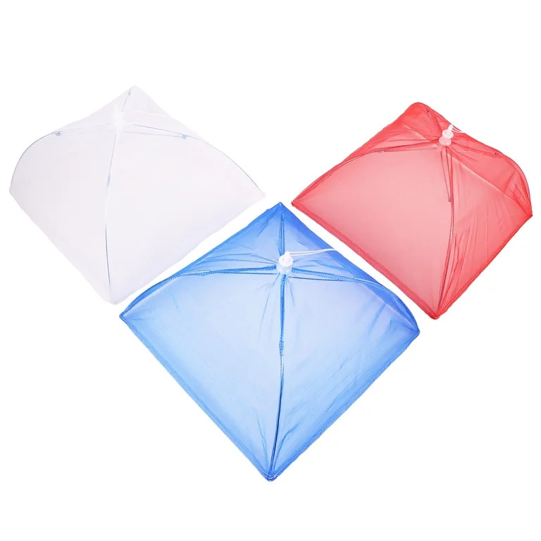 Mesh Food Tents, Red/White/Blue, 3 Count, Patriotic by Way To Celebrate | Walmart (US)