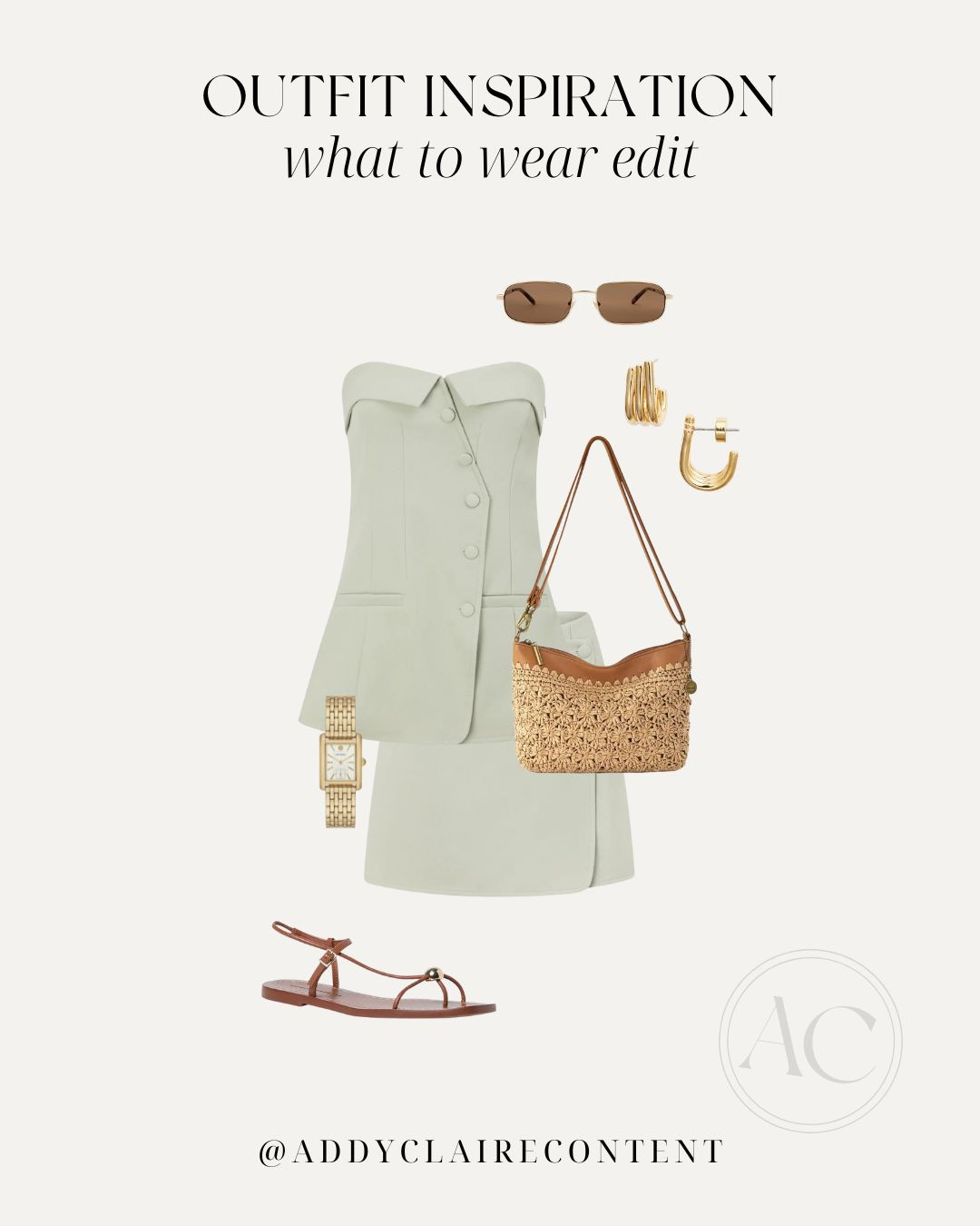 Spring Outfit Ideas Summer Outfit Idea: Resort Wear/ summer dress/ matching set/ skirt outfit/ easter outfit/ European Summer style/ casual summer outfit/ sandals/ travel outfit/ clean girl style/ beach outfit/ vacation outfit/ summer beach outfit 2025/ women's sandals/ dinner outfit/ dinner dress/ women's sundress/ Brunch outfit/  

 #LTKSeasonal #LTKStyleTip #LTKTravel