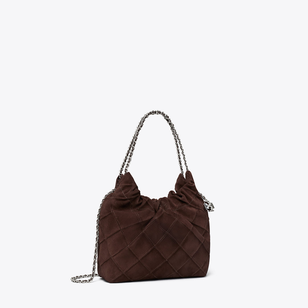 Tory Burch Mini Fleming Suede Hobo Bag | Tory Burch (US)