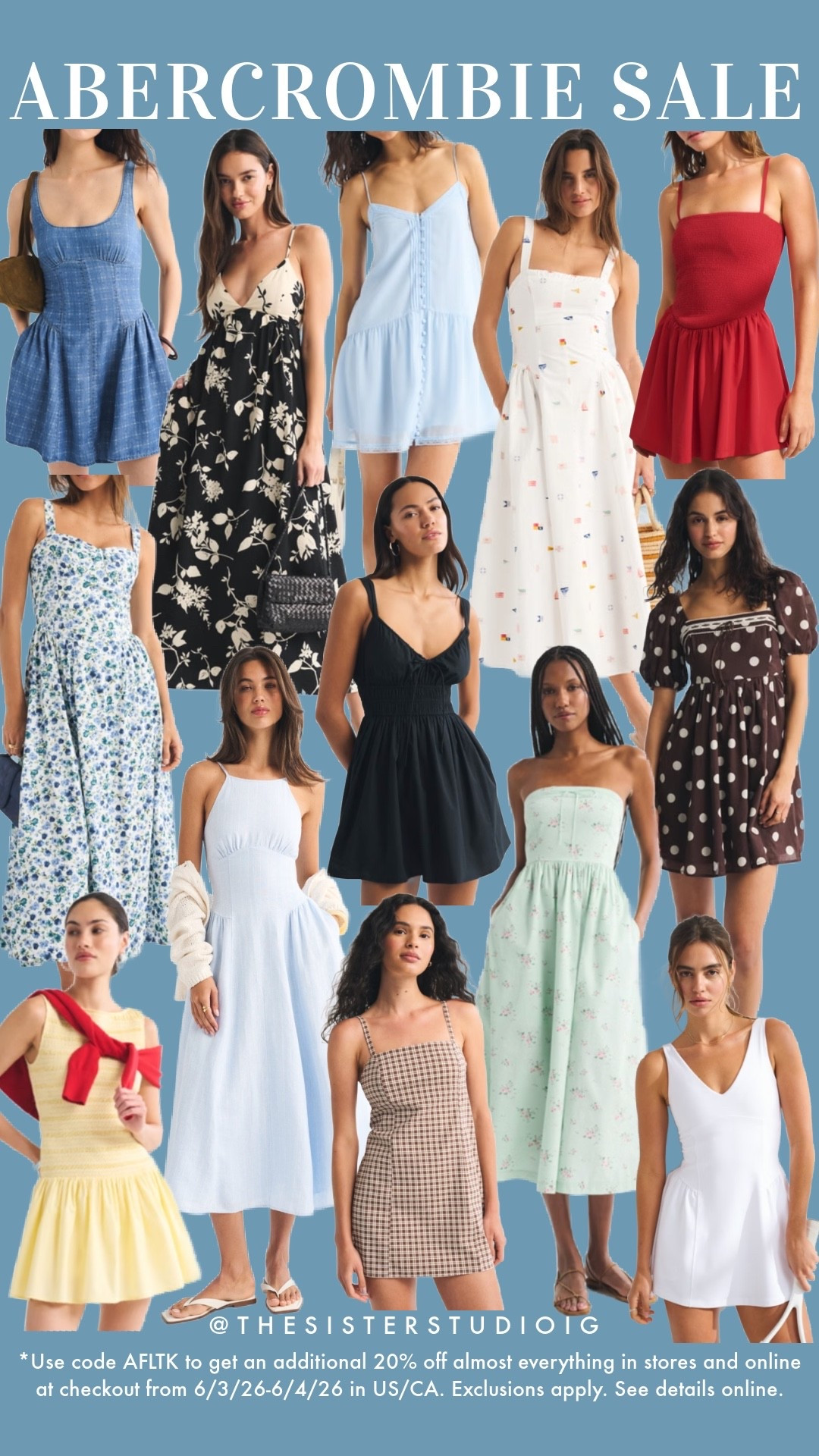 Abercrombie sale!

*Use code AFLK to get an additional 20% off almost everything in stores and online at checkout from 6/3/26-6/4/26 in US/CA. Exclusions apply. See details online.

#LTKSaleAlert #LTKxAbercrombie