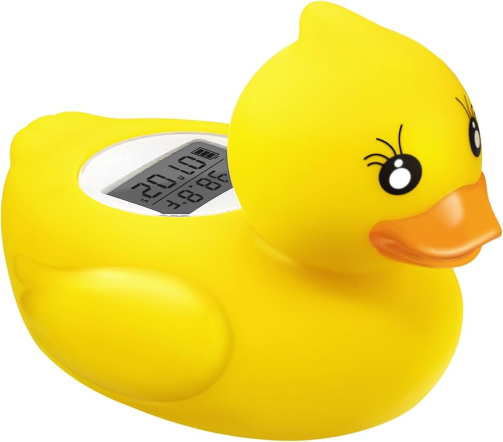 Baby Bath Tub Water Thermometer - (Upgraded Version) Digital Water Temperature Thermometer & Room... | Amazon (US)