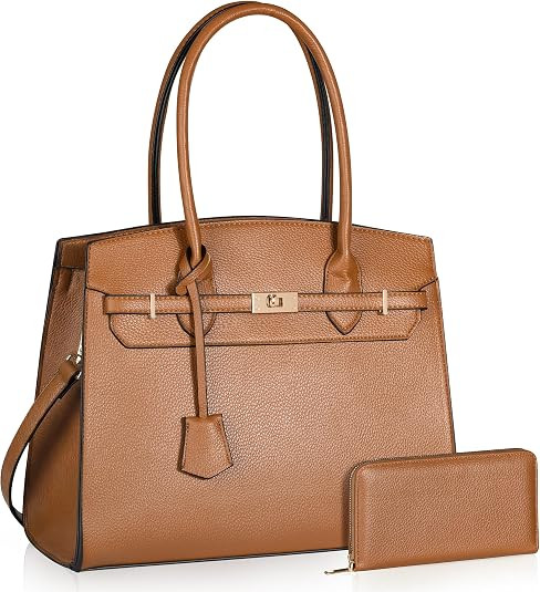 Top Handbags For women, Adjustable Strap Work Satchel with Wallet | Amazon (US)
