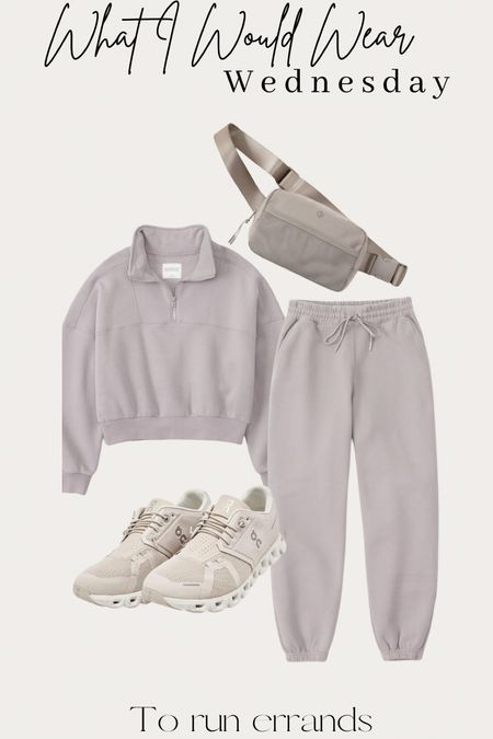 #Abercrombie has my favorite matching sweatpants and hoodie sets! I love this color too. They usually run TTS. This is something I would wear while running errands or lounging around the house!

#LTKfit #LTKshoecrush #LTKstyletip