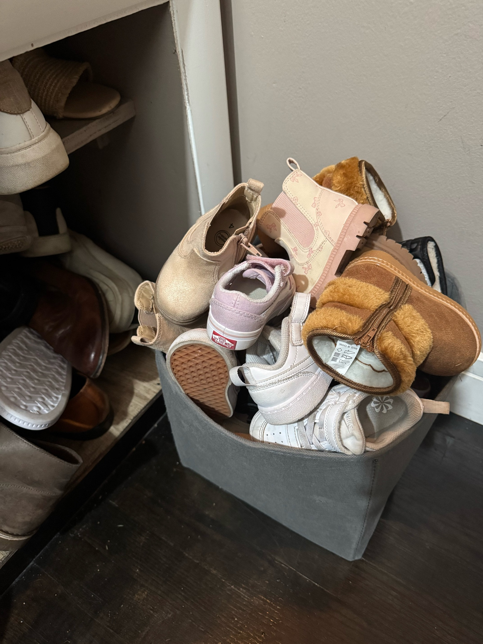 Solutions to the stressful basket of kids shoes by the door 😅

#LTKKids #LTKHome #LTKFamily