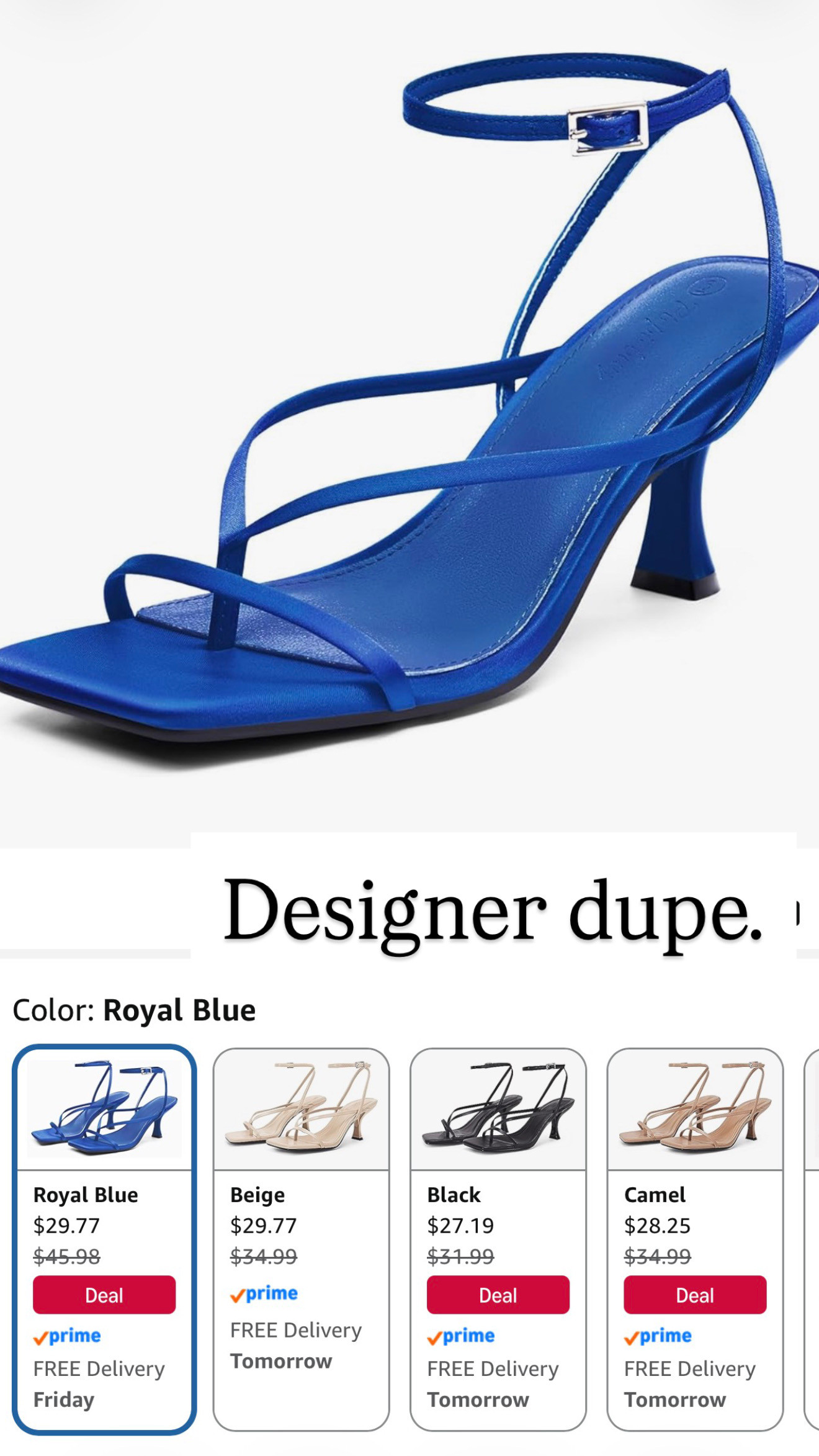 Can you say designer and can you say the perfect color for summer. Kitten heels are everyyyyywhere! 

 #LTKSeasonal #LTKSaleAlert #LTKWorkwear