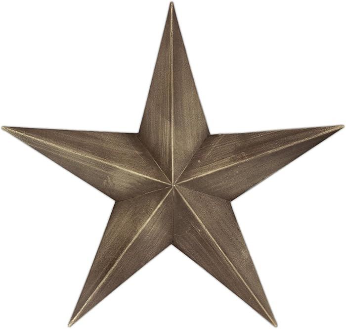 Country House Vintage Style Indoor Hanging Metal Barn Star (12") (Grey) | Amazon (US)