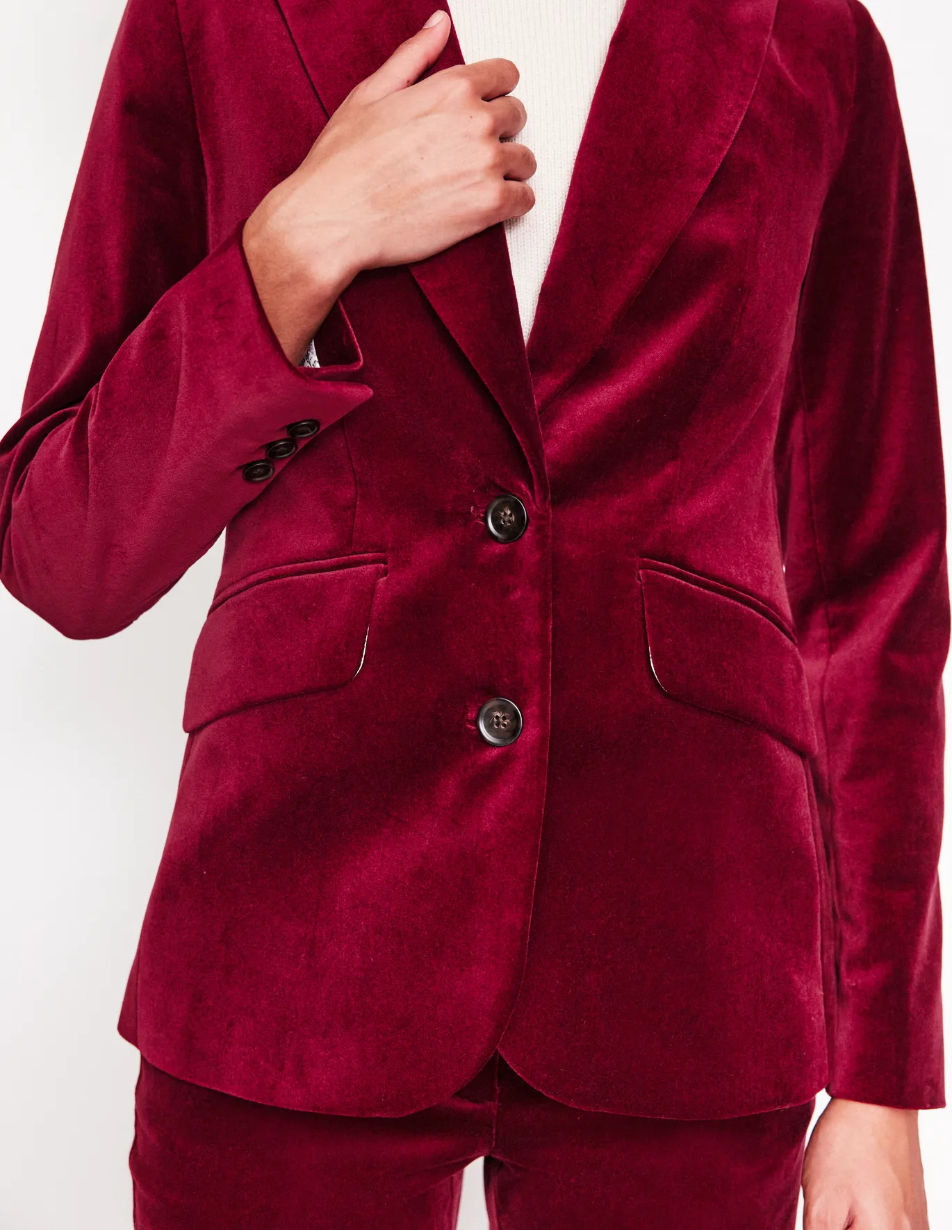 Marylebone Velvet Blazer | Boden UK