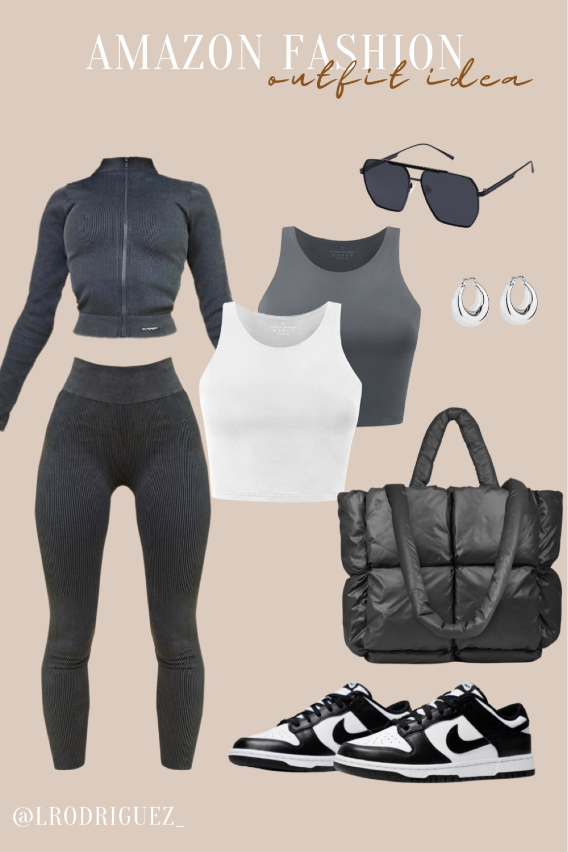 Find most of these items on Amazon (linked below) for a quick go-to comfy and cute outfit idea!

This Prettylittlething set looks like it hugs and snatches in all the right places!

#AmazonFashion
#AmazonDoesItAgain
Fashion inspo
Fitness
Ribbed set
Workout set
Amazon athleisure finds
Amazon workout finds
Amazon favorites
Amazon outfits

#LTKsalealert #LTKstyletip #LTKcurves