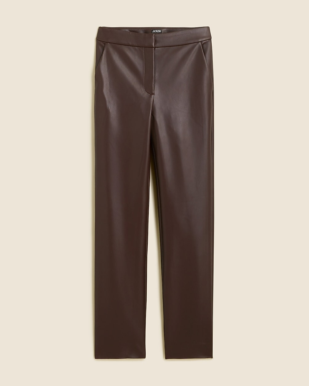 Kate straight-leg pant in faux leather | J. Crew US