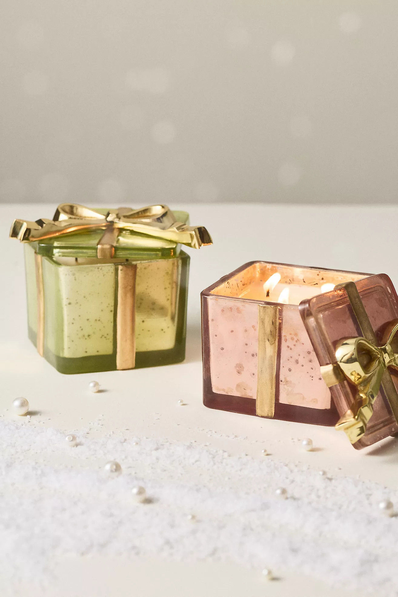 Giftbox Woody Juniper & Cedar Glass Candle | Anthropologie (US)