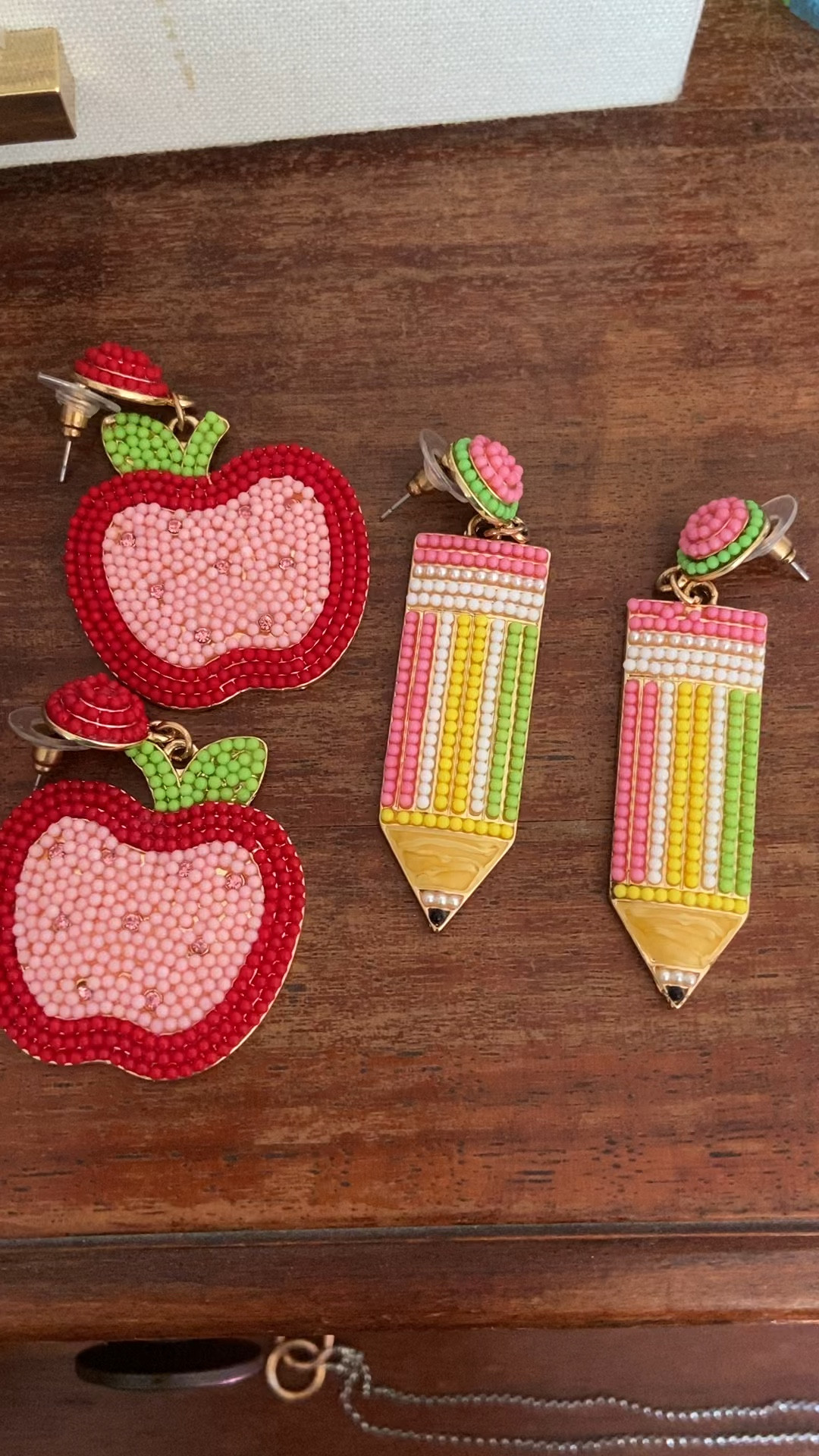 Teacher Outfit - 2-pack for $12, and some other designs available.  Quick ship and a Nice teacher gift too! 


#teacher #teachergift #teacherearrings #under15 #budgetfriendly #amazon #LTKstorytime #LTKvlog 

#LTKOver40 #LTKU #LTKootd