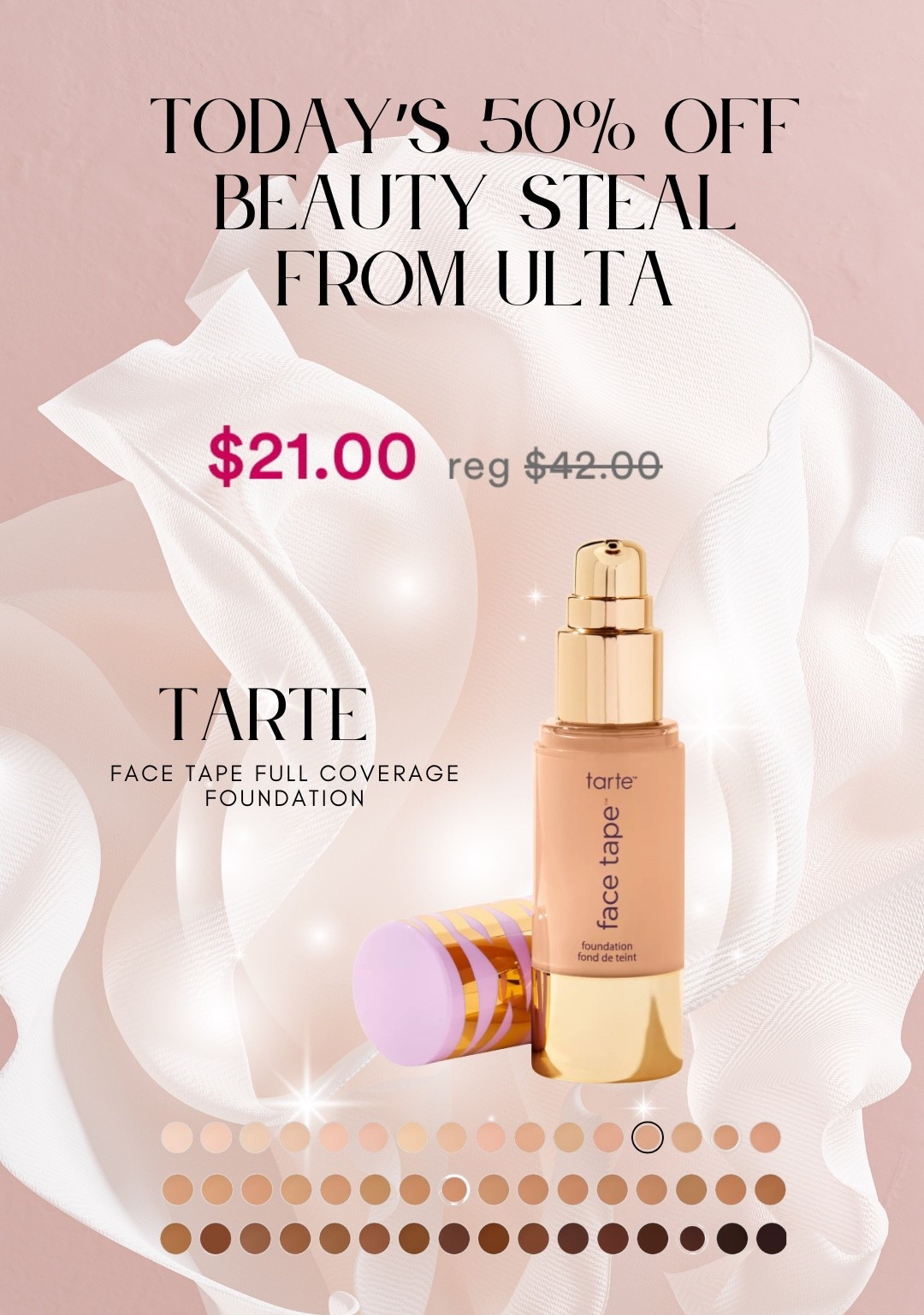 This tarte face tape full coverage foundation is in the top 5 of my favorite foundations to use! And it’s on sale at ulta! 

#LTKCon #LTKSaleAlert #LTKBeauty