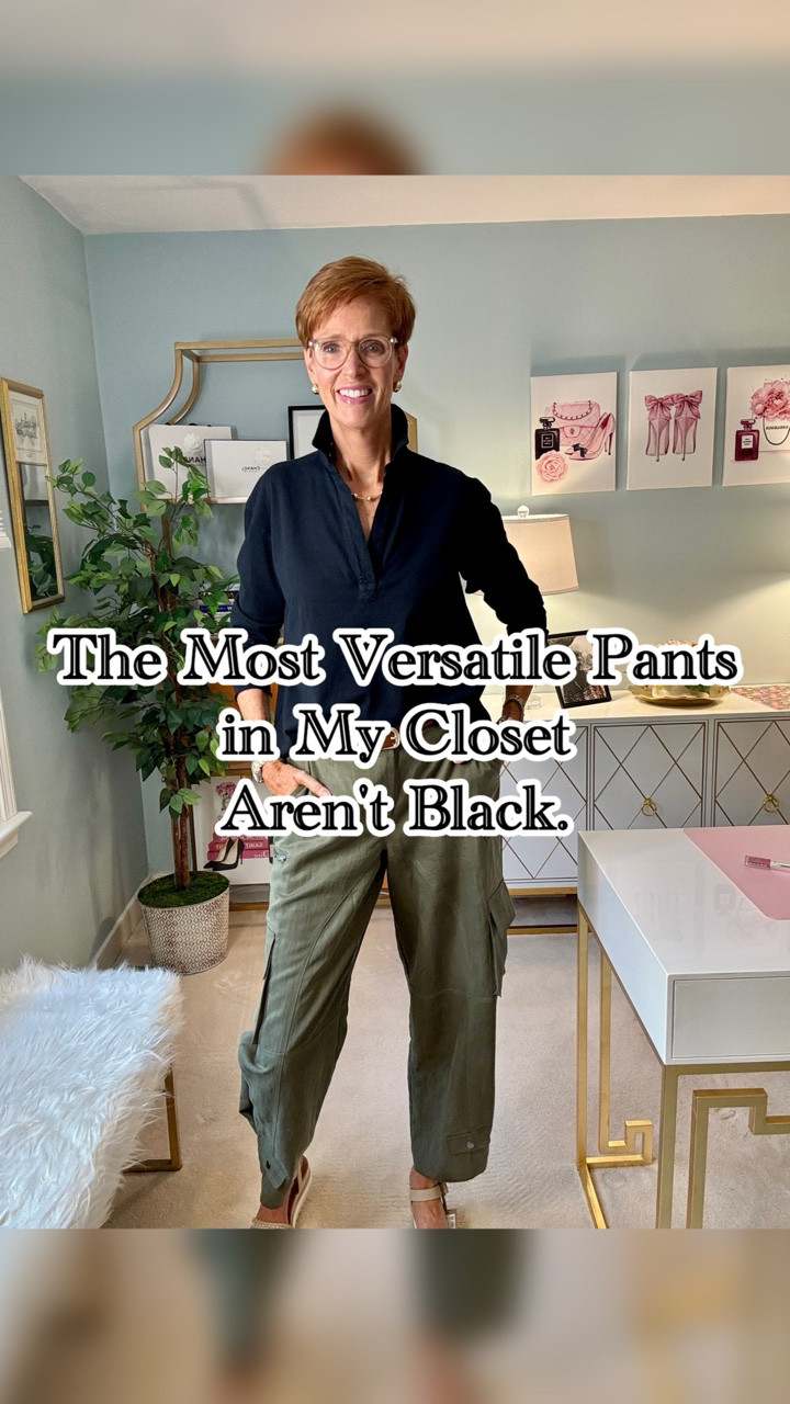 Closet Chat, Episode 4.

If I could convince you to add just one new neutral to your wardrobe this year, it would be olive green.

It works with black, white, cream, denim, navy, brown, leopard print, linen, stripes...and somehow feels polished without trying too hard.

Today I’m sharing the three pairs I own, wear on repeat, and reach for in completely different ways:
• A cargo pair for everyday casual outfits • A wide-leg pair when I want something elevated • Linen pull-on pants for warm-weather comfort

Different silhouettes. Different occasions. Same color that makes getting dressed easier.

If you’re trying to build a wardrobe with pieces you’ll actually wear again and again, olive pants deserve a spot near the top of the list.

Save this for the next time you’re looking for a versatile wardrobe staple, and send it to someone who always reaches for black but might love adding olive to her closet.
 #ClosetEssentials #OliveGreenStyle #ClassicStyle #WomenOver40Style #WearWhatYouLove

#LTKootd #LTKOver40 #LTKTall
