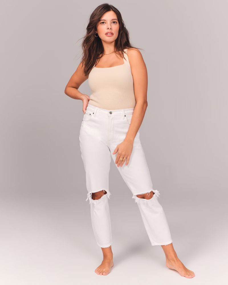 High Rise Mom Jeans | Abercrombie & Fitch (US)