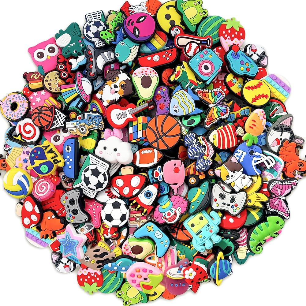 30,50,100 Pcs Shoe Charms for Boys, Girls: All-Different Decoration Pins Pack for Clogs & Shoes |... | Amazon (US)
