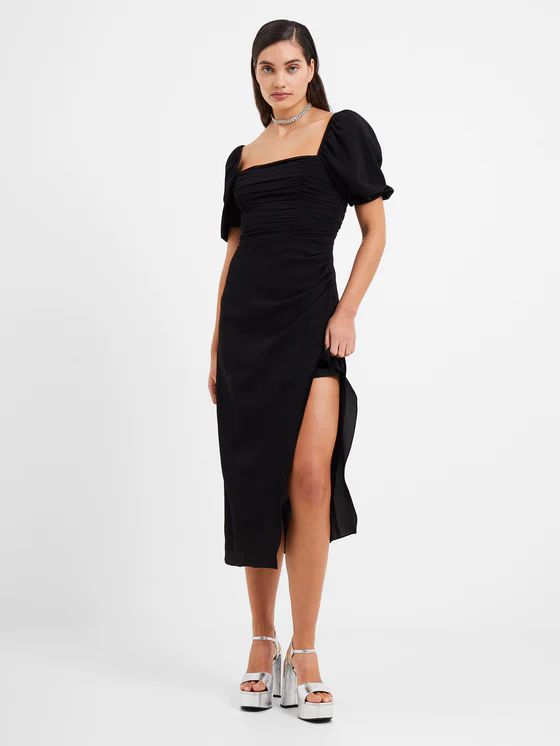 Afina Verona Ruched Midi Dress | French Connection (UK)