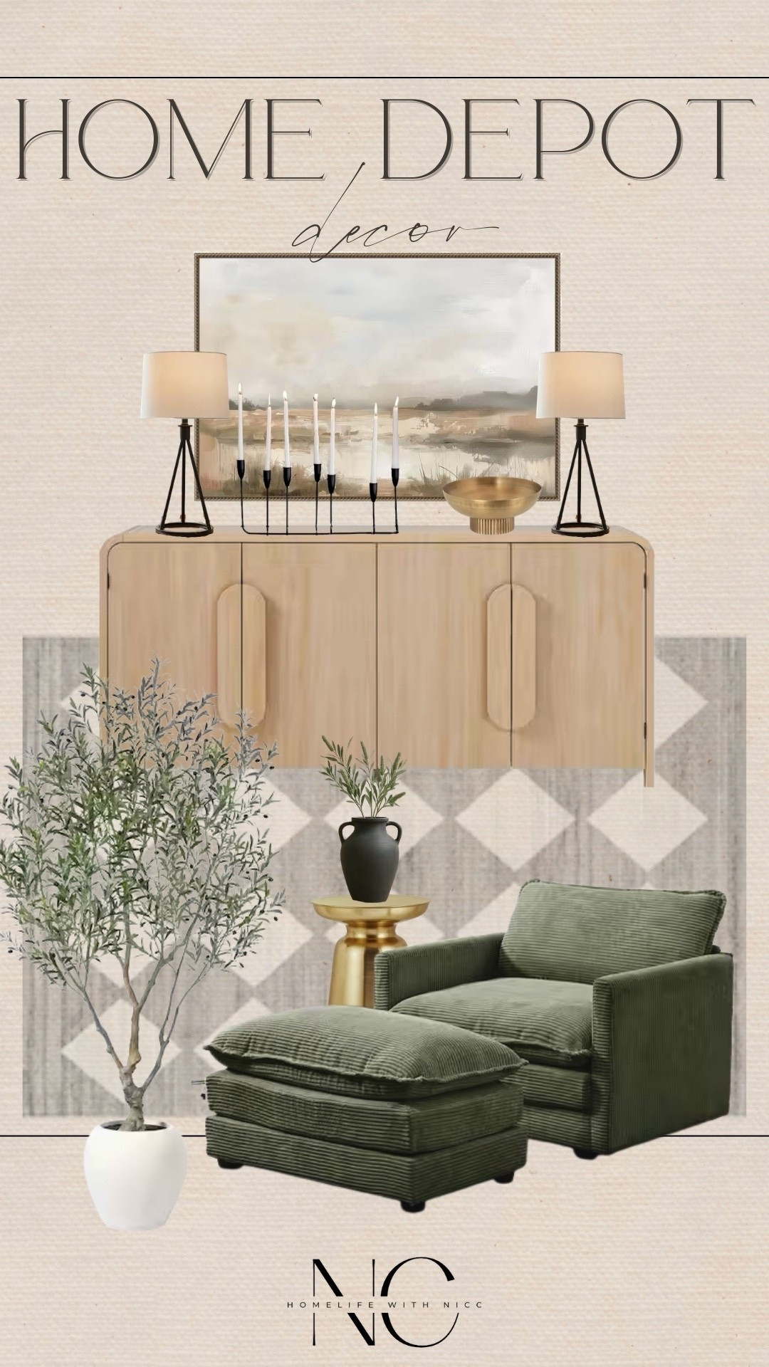 Home Depot has more than just outdoor decor! Sharing a little home decor inspo if you’re refreshing any spaces this spring! Here’s a little living room or family room refresh! Great, affordable prices and unique decor you won’t find everywhere! I’m love this neutral sideboard paired with the oversized cozy chair!

Modern Organic Style | Neutral Home Decor | Spring Home Refresh 

#LTKHome #LTKSeasonal #LTKSpringSale