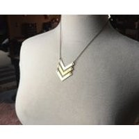 Triple Chevron Necklace / Chevron / Chevron Necklace / Brass Chevron / Triangle Necklace / Boho Jewelry / Gypsy Soul / Bridesmaid Gift /Boho | Etsy (US)