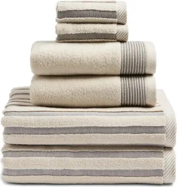 Nordstrom Mixed Stripe 6-Piece Cotton Towel Set | Nordstrom | Nordstrom